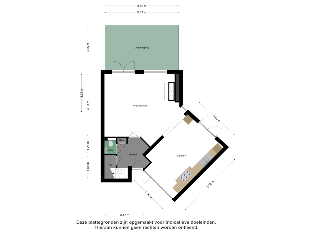 Bekijk plattegrond van Begane Grond van Achterwerf 84