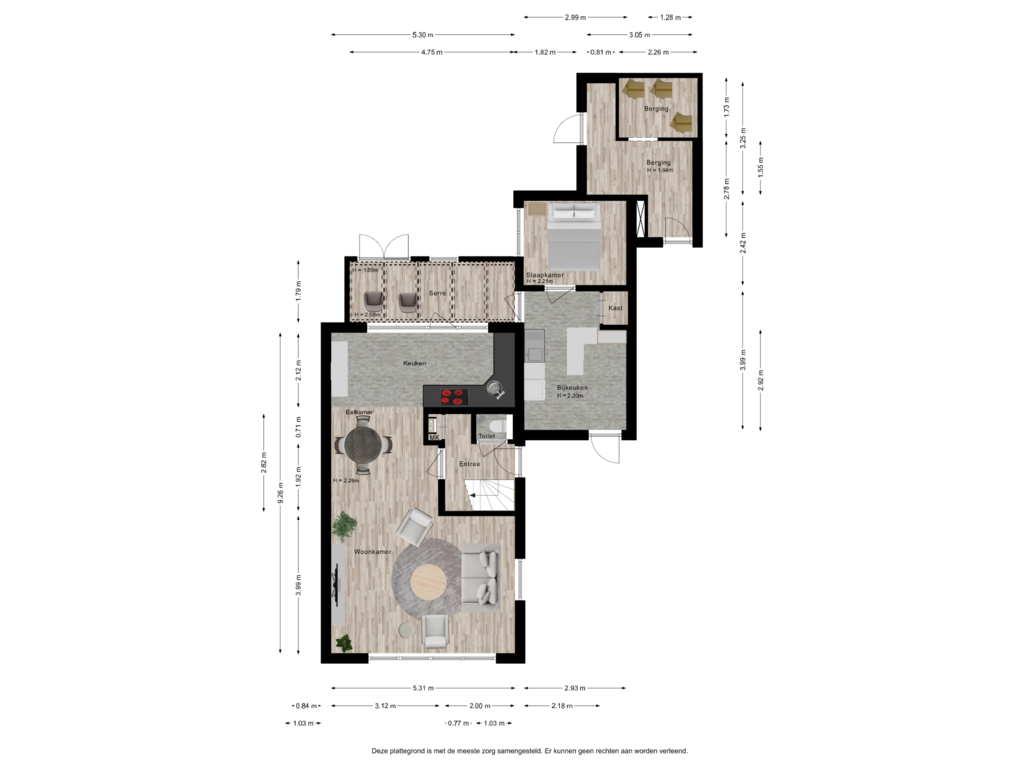 Bekijk plattegrond van Begane grond van Frambozenlaan 93