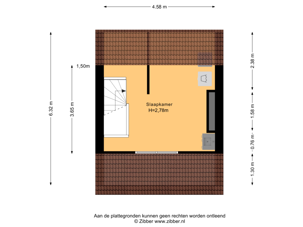 Bekijk plattegrond van Tweede Verdieping van Robbeknolerf 41