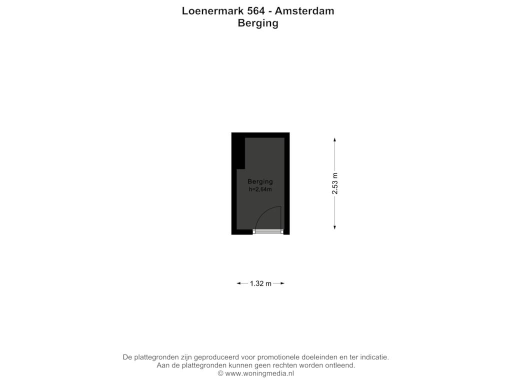 Bekijk plattegrond van Berging van Loenermark 564