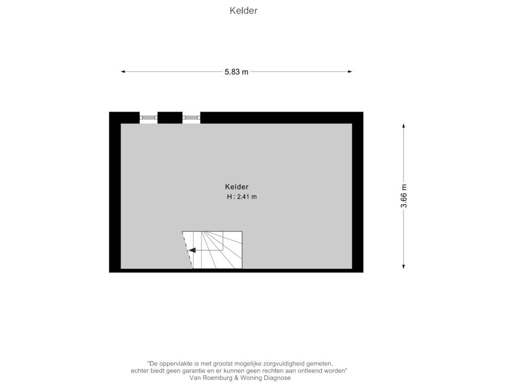 Bekijk plattegrond van Kelder van De Zoom 3