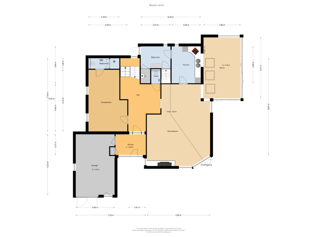 Bekijk plattegrond van Begane grond van De Zoom 3