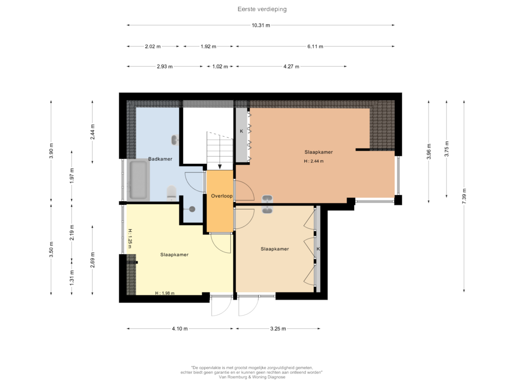 Bekijk plattegrond van Eerste verdieping van De Zoom 3