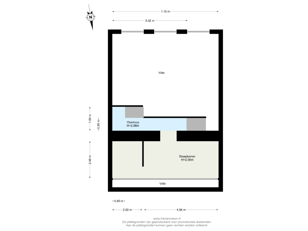 Bekijk plattegrond van Verdieping 2 van Herman Costerstraat 26