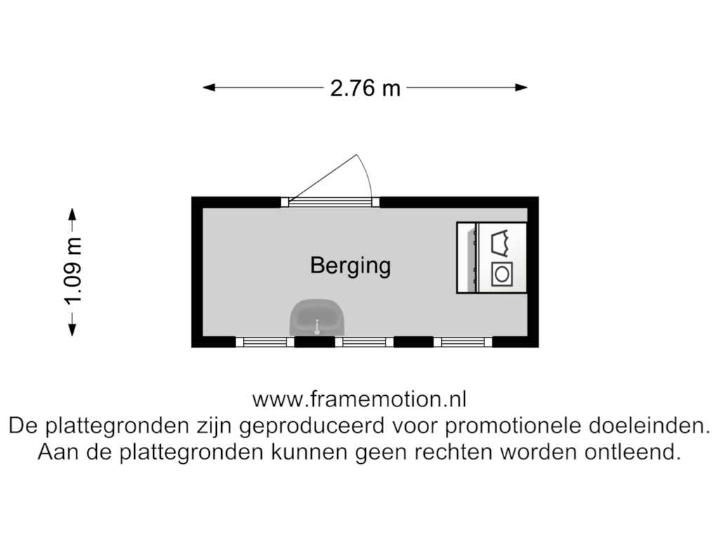 Bekijk plattegrond van Berging van Herman Costerstraat 26