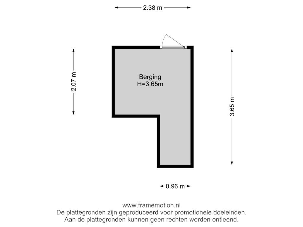 Bekijk plattegrond van Berging van Herman Costerstraat 26