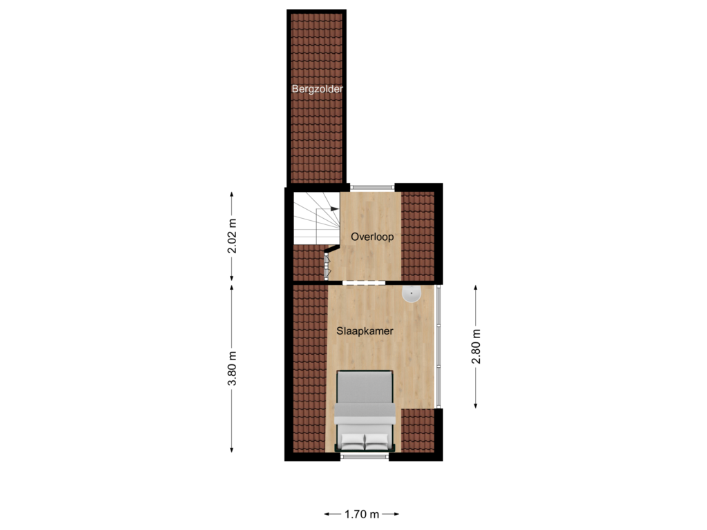 Bekijk plattegrond van 1e verdieping van Schoolstraat 11