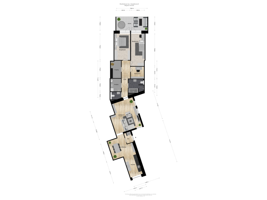 Bekijk plattegrond van Begane Grond van Marktstraat 29