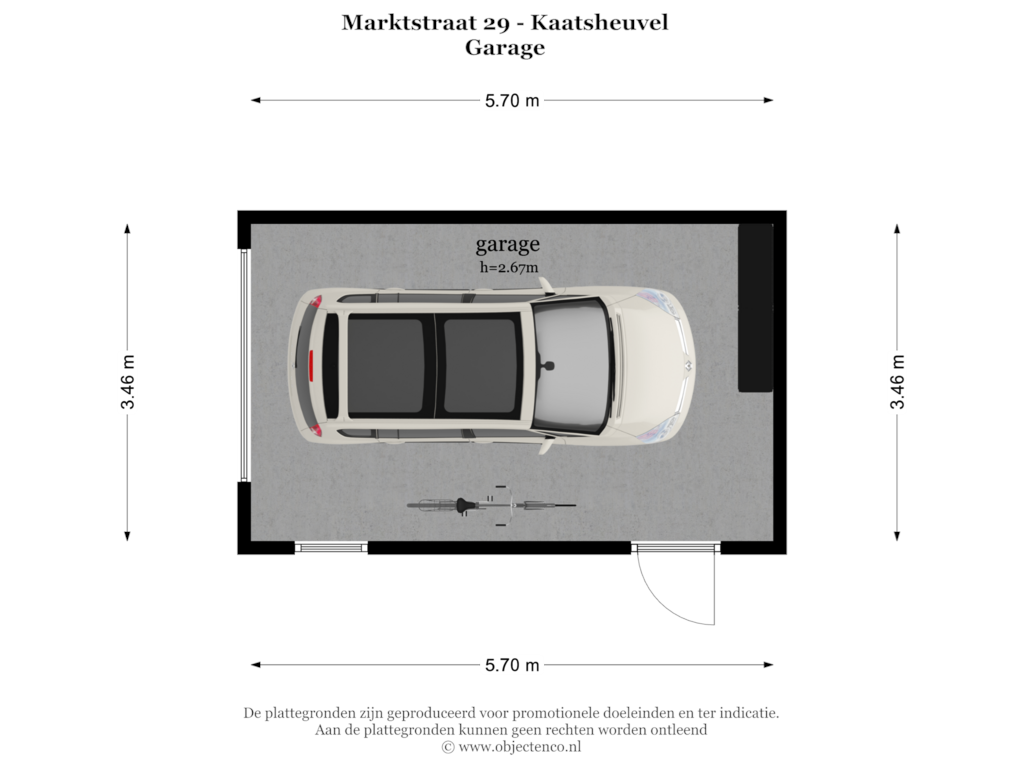 Bekijk plattegrond van Garage van Marktstraat 29