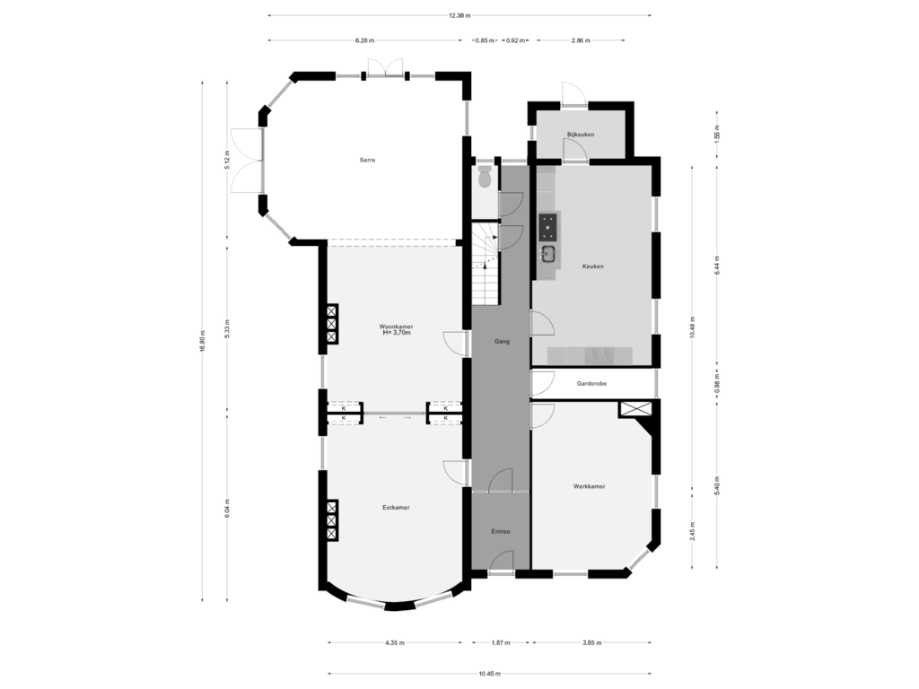 Bekijk plattegrond van Begane Grond van Verploegh Chasséplein 4