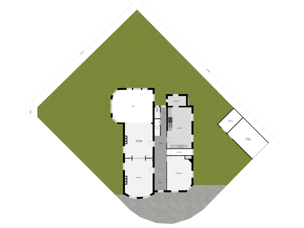 Bekijk plattegrond van Perceeloverzicht van Verploegh Chasséplein 4