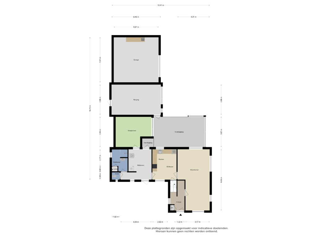 Bekijk plattegrond van Begane Grond van Roggelsedijk 3-A