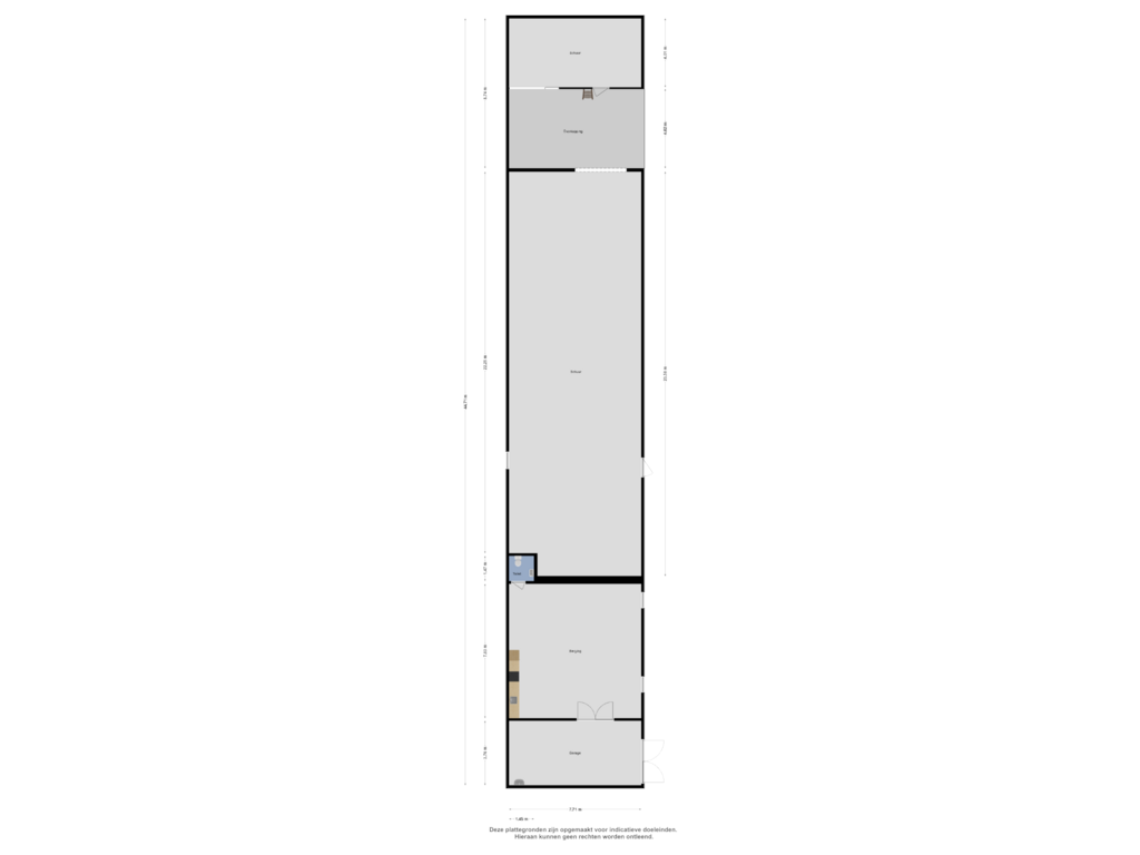 Bekijk plattegrond van Schuur van Roggelsedijk 3-A