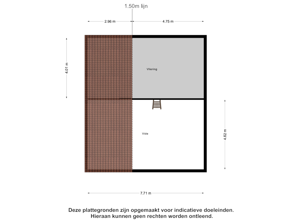 Bekijk plattegrond van Schuur Zolder van Roggelsedijk 3-A