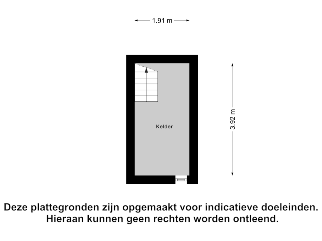 Bekijk plattegrond van Kelder van Roggelsedijk 3-A