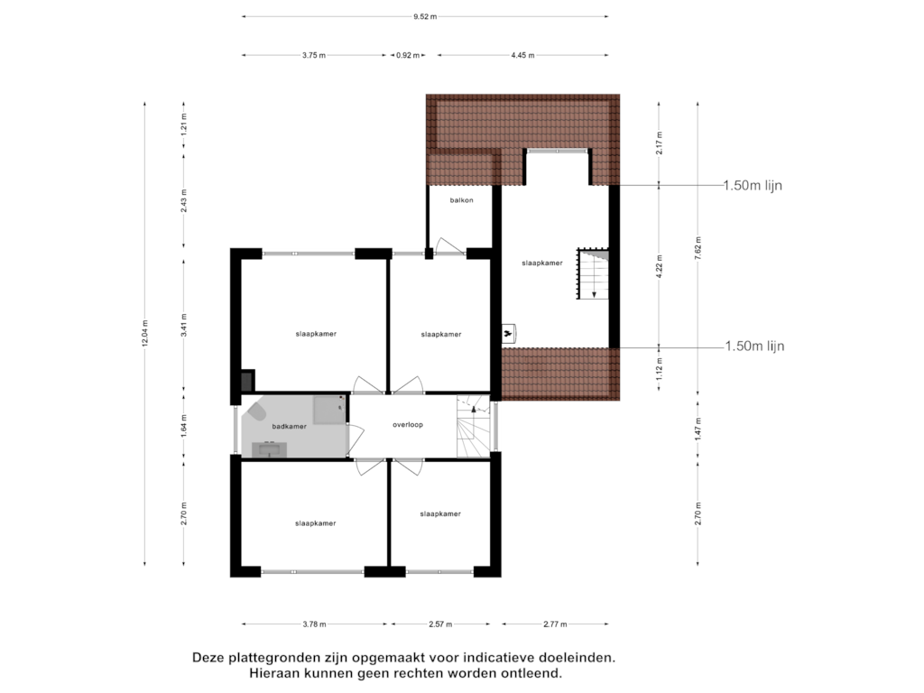 View floorplan of Eerste Verdieping of Asterlaan 1-R