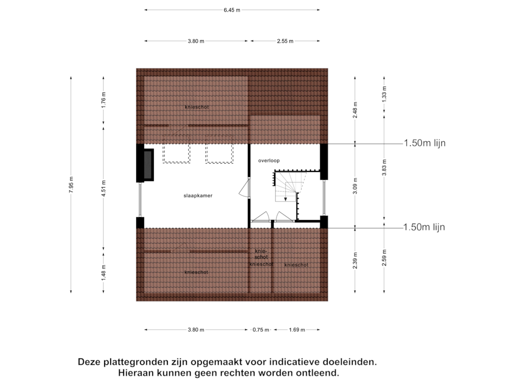 View floorplan of Tweede Verdieping of Asterlaan 1-R