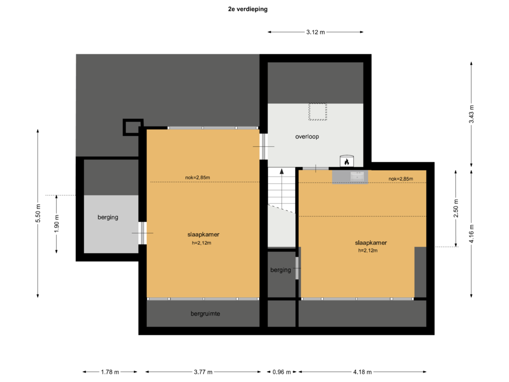 Bekijk plattegrond van 2e van Travers 23