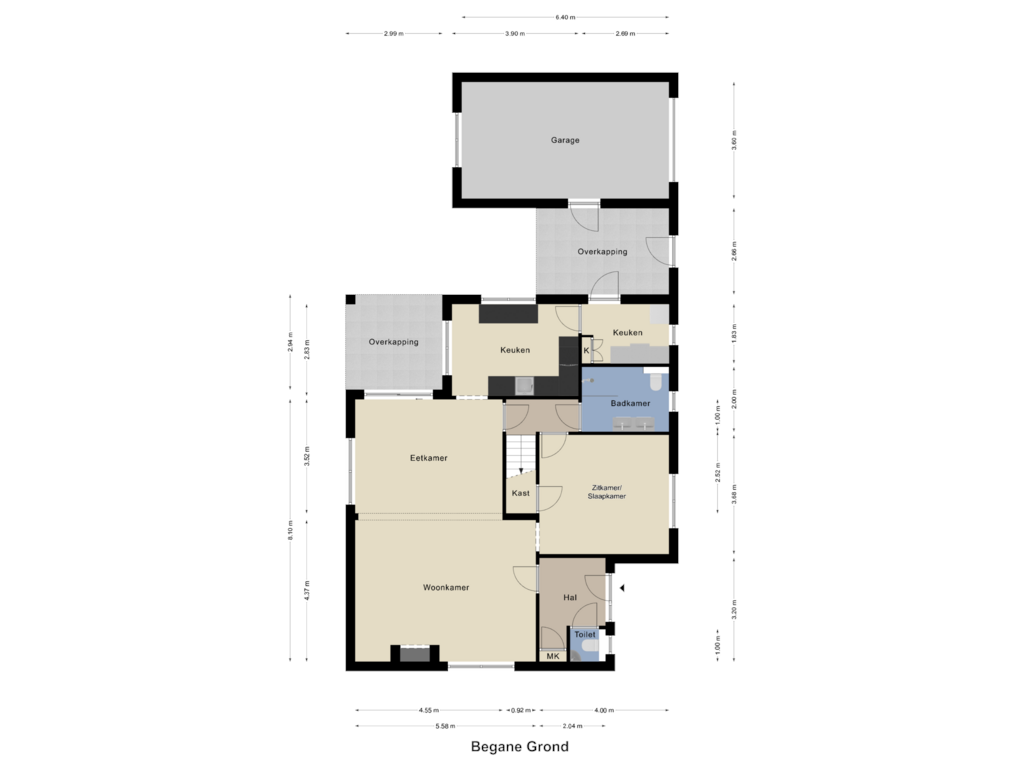 Bekijk plattegrond van Begane Grond van Laerveld 6