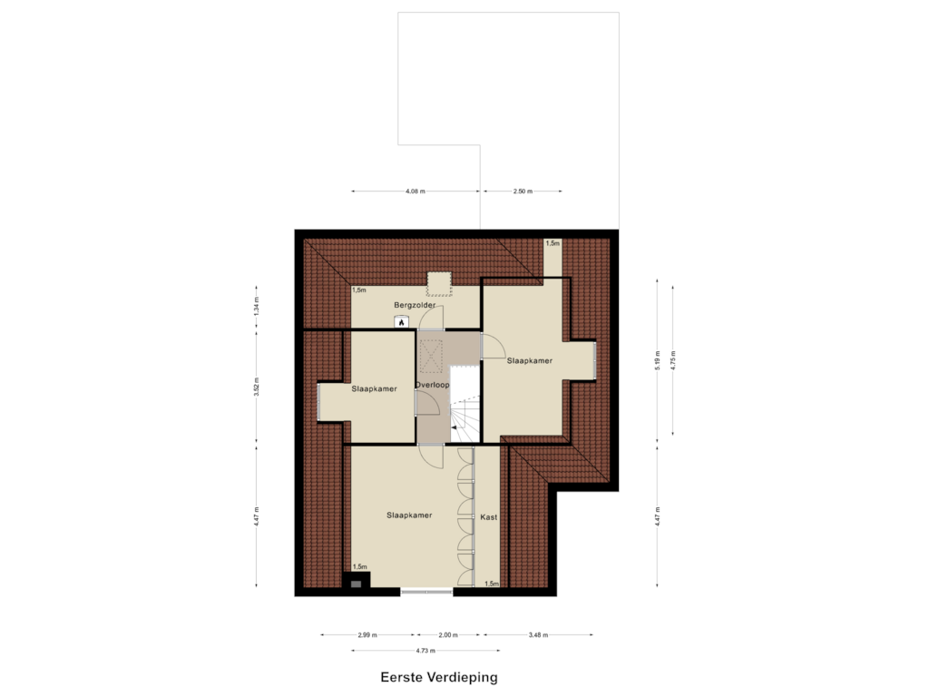 Bekijk plattegrond van Eerste Verdieping van Laerveld 6