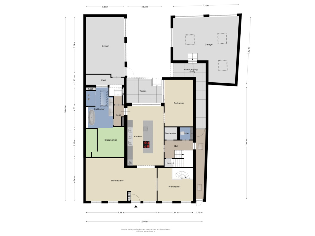 View floorplan of Begane Grond of Buitenkwartier 63