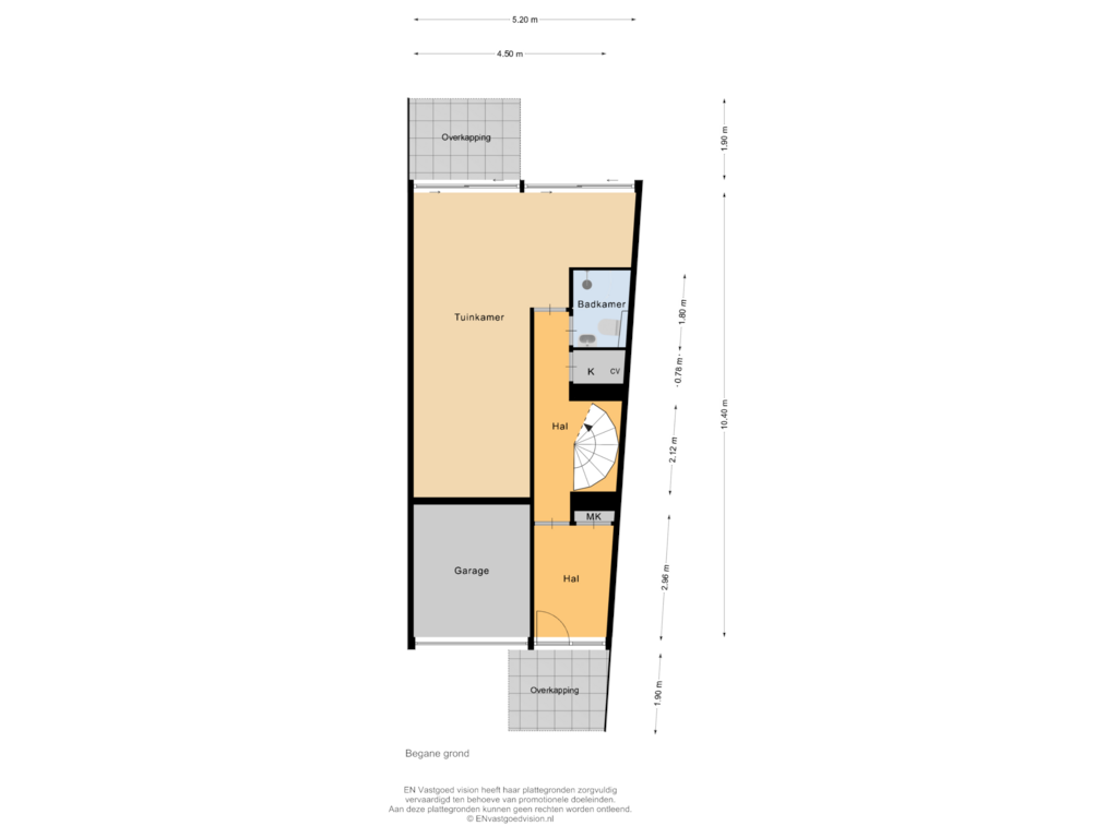 Bekijk plattegrond van Begane grond van Dalmatië 56