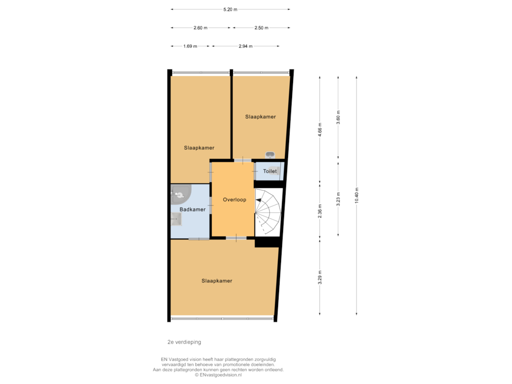 Bekijk plattegrond van 2e verdieping van Dalmatië 56