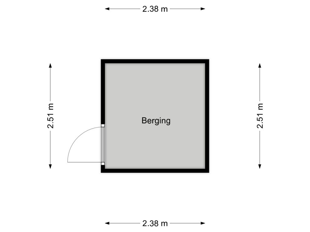 Bekijk plattegrond van Berging van Tricotstraat 38