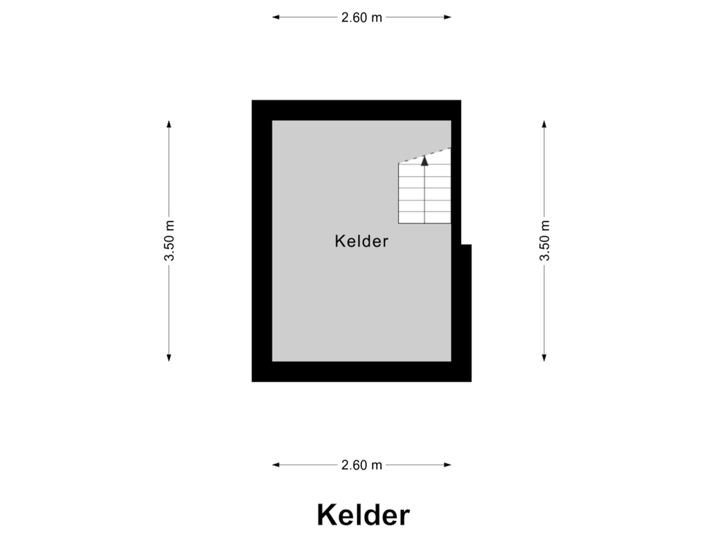 Bekijk plattegrond van Kelder van Bloemartsstraat 6