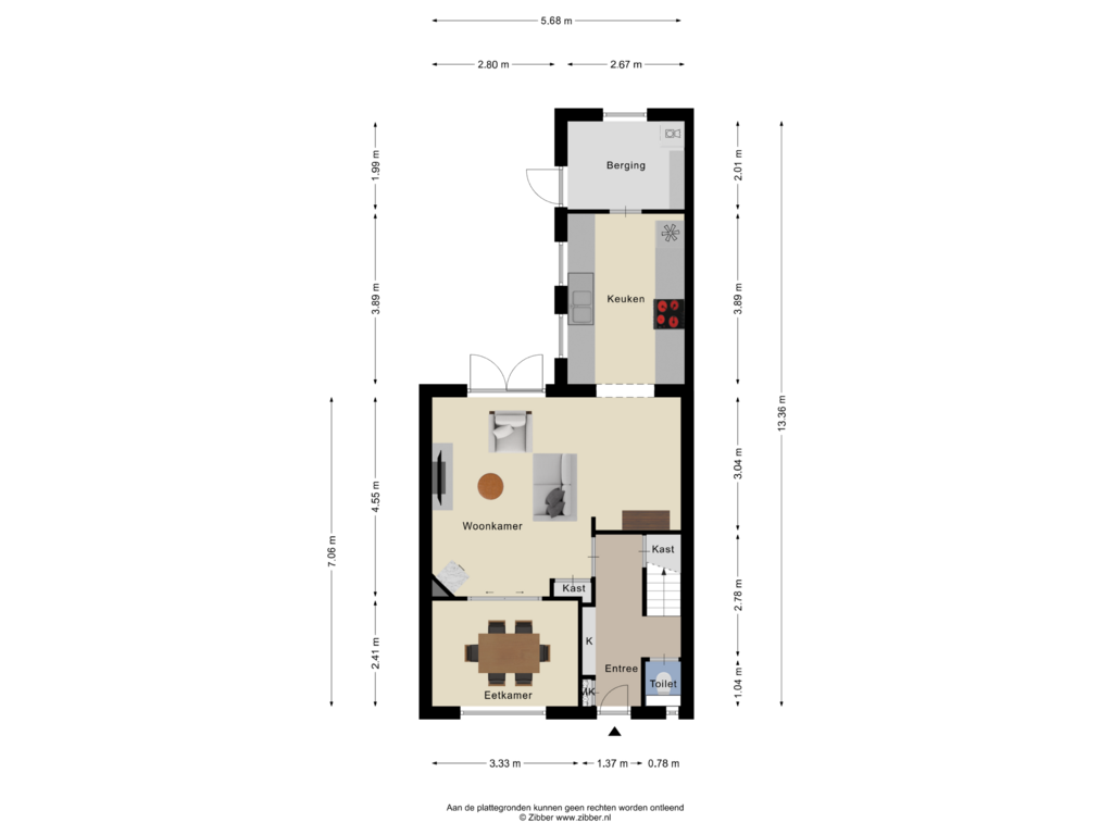 Bekijk plattegrond van Begane Grond van Mauritsstraat 20