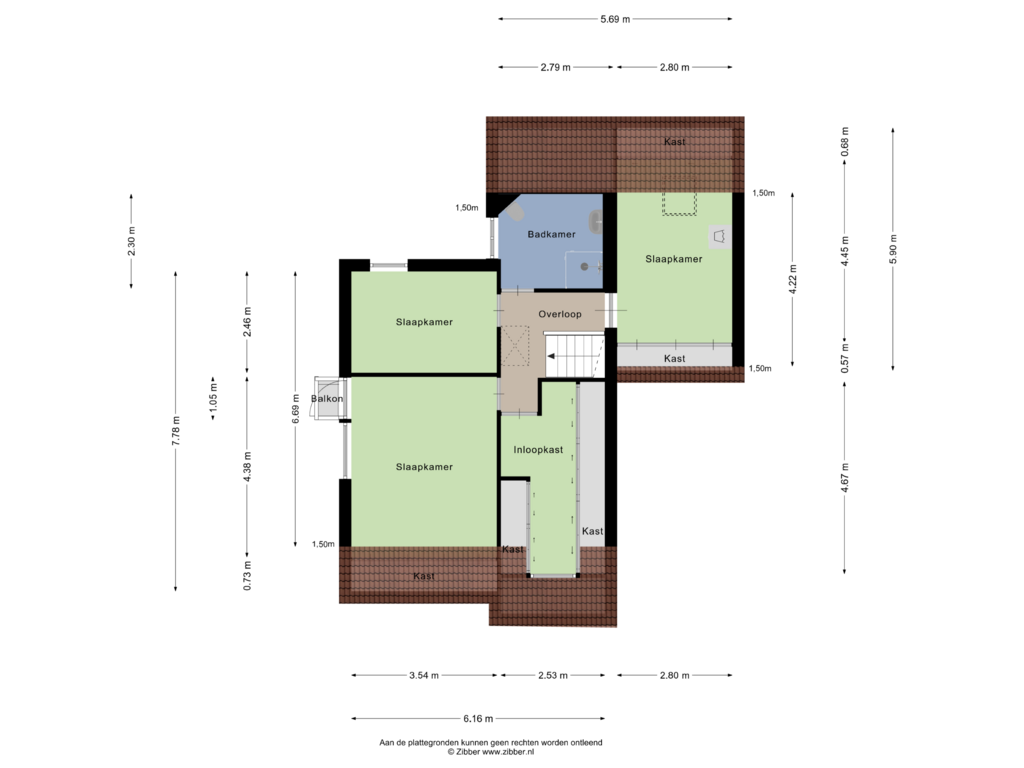 Bekijk plattegrond van Eerste Verdieping van Hoogveld 9