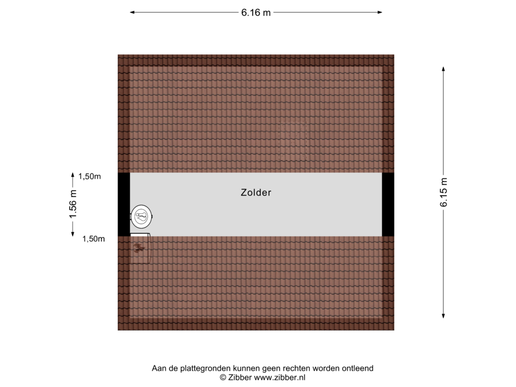 Bekijk plattegrond van Zolder van Hoogveld 9