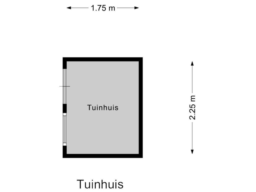 Bekijk plattegrond van Tuinhuis van A de Koningstraat 23