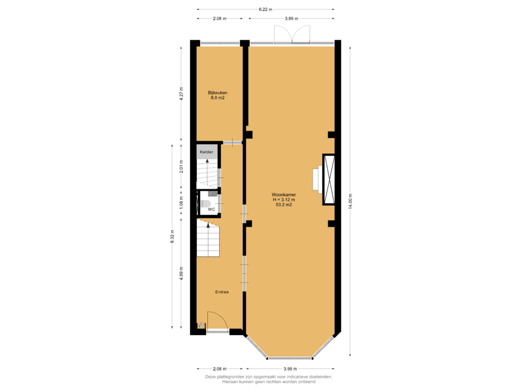 Bekijk plattegrond van Begane Grond van Van Boetzelaerlaan 10