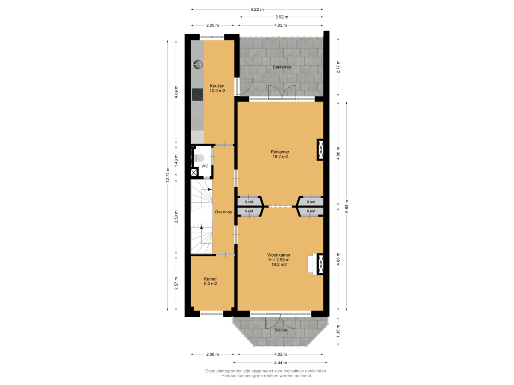 Bekijk plattegrond van 1e Verdieping van Van Boetzelaerlaan 10