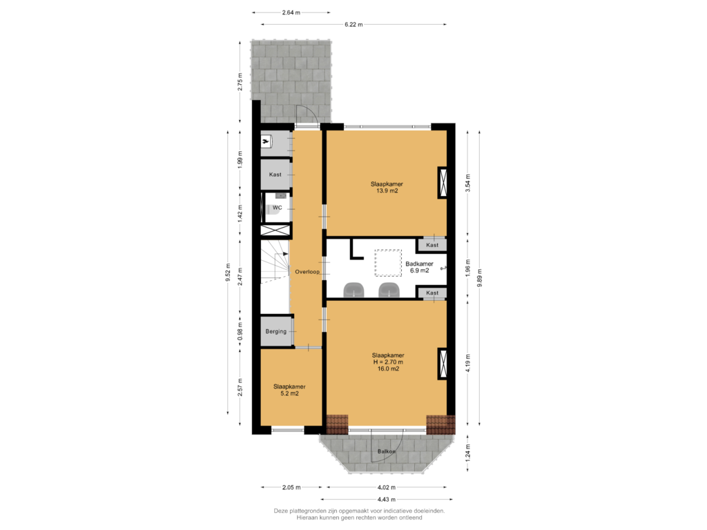 Bekijk plattegrond van 2e Verdieping van Van Boetzelaerlaan 10