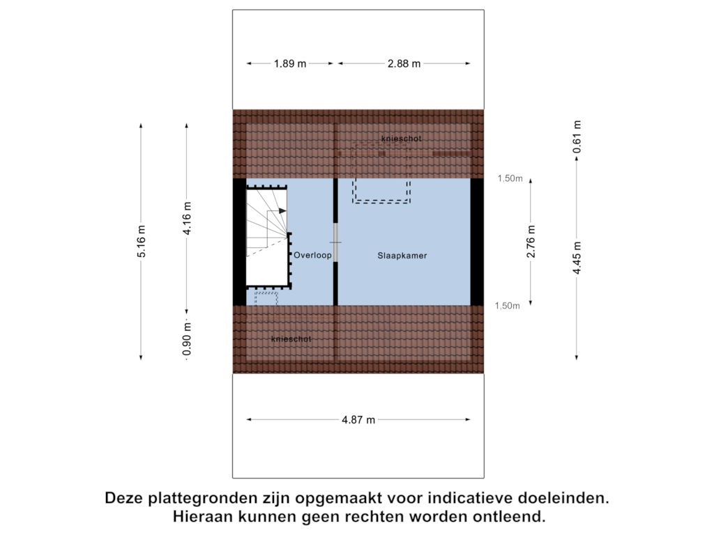 Bekijk plattegrond van Tweede Verdieping van Tegelenpad 37