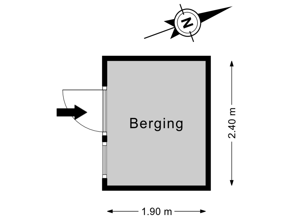 View floorplan of Bijgebouw of Westgat 2