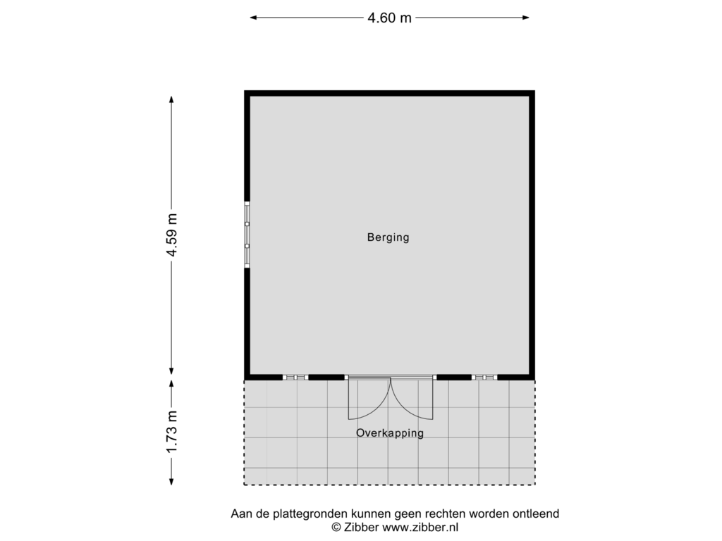 View floorplan of Berging of Tarwestraat 10