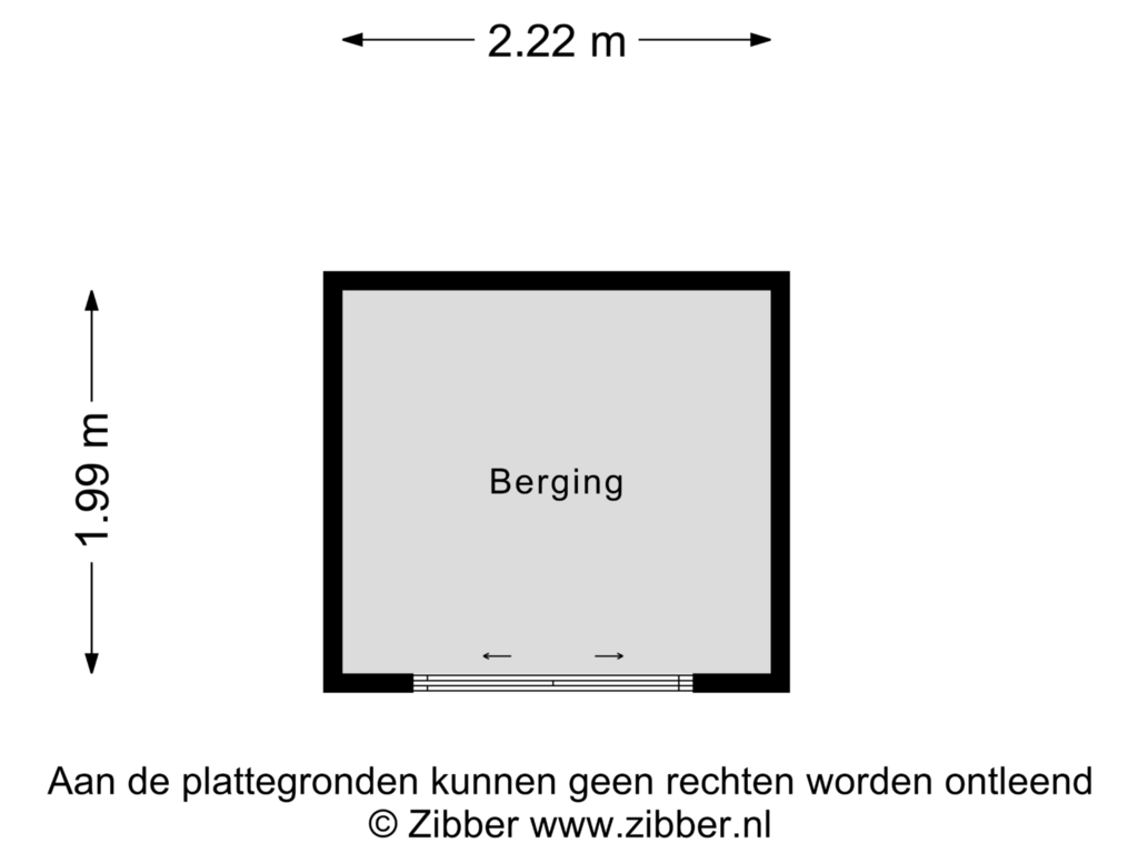 View floorplan of Berging of Tarwestraat 10