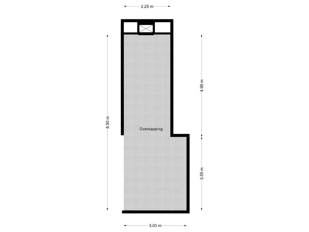 Bekijk plattegrond van Overkapping van Stationsweg 24-A