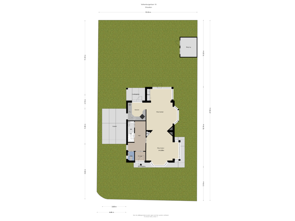 View floorplan of Begane Grond Tuin of Valkenburgerlaan 18