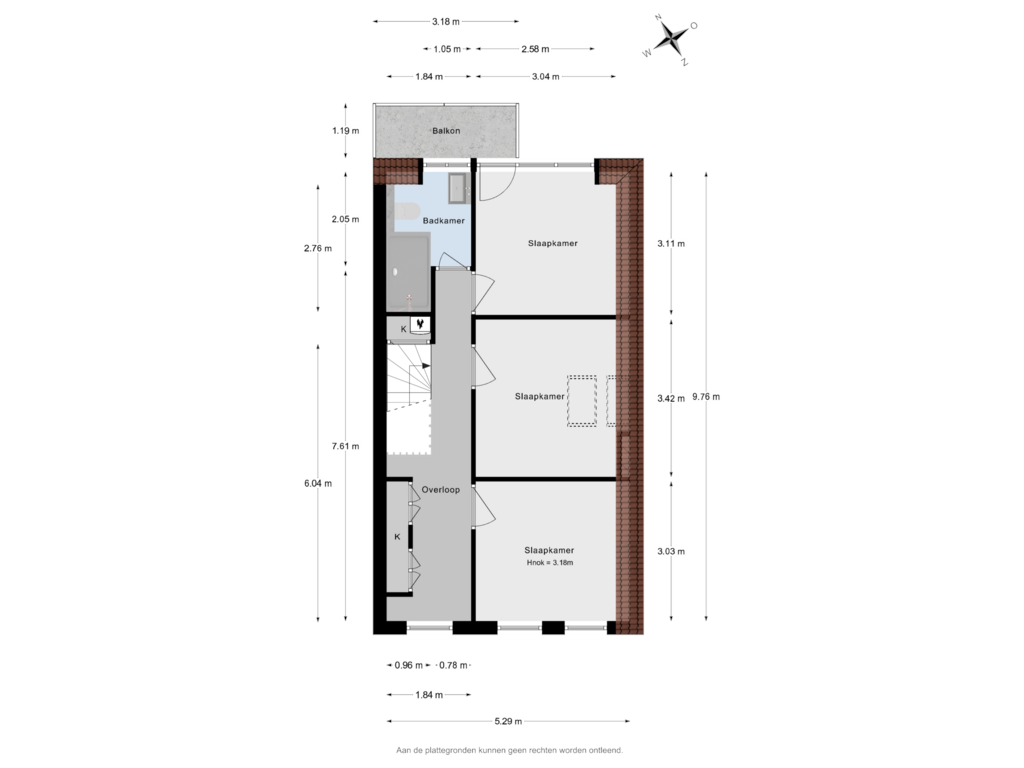 Bekijk plattegrond van 2e Verdieping van Willem Kuijperstraat 94