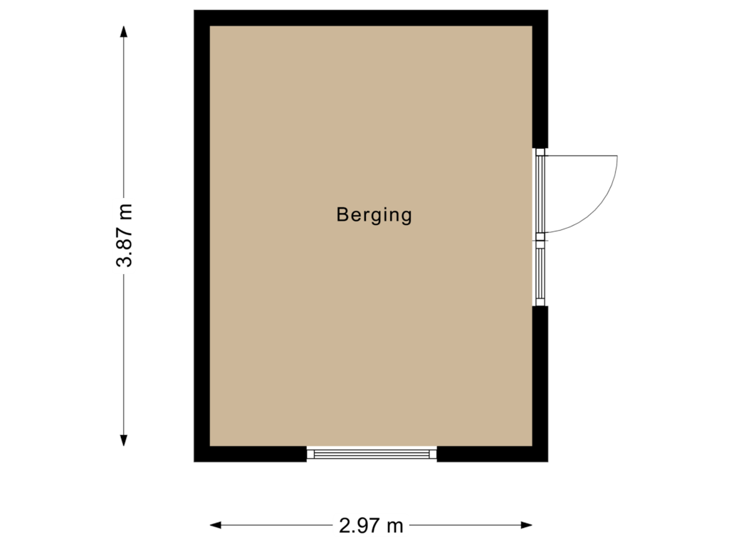 View floorplan of Berging of Anerweg-Zuid 23