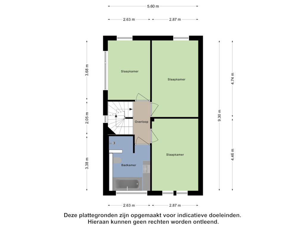 Bekijk plattegrond van Eerste Verdieping van De Willem Ruysstraat 1