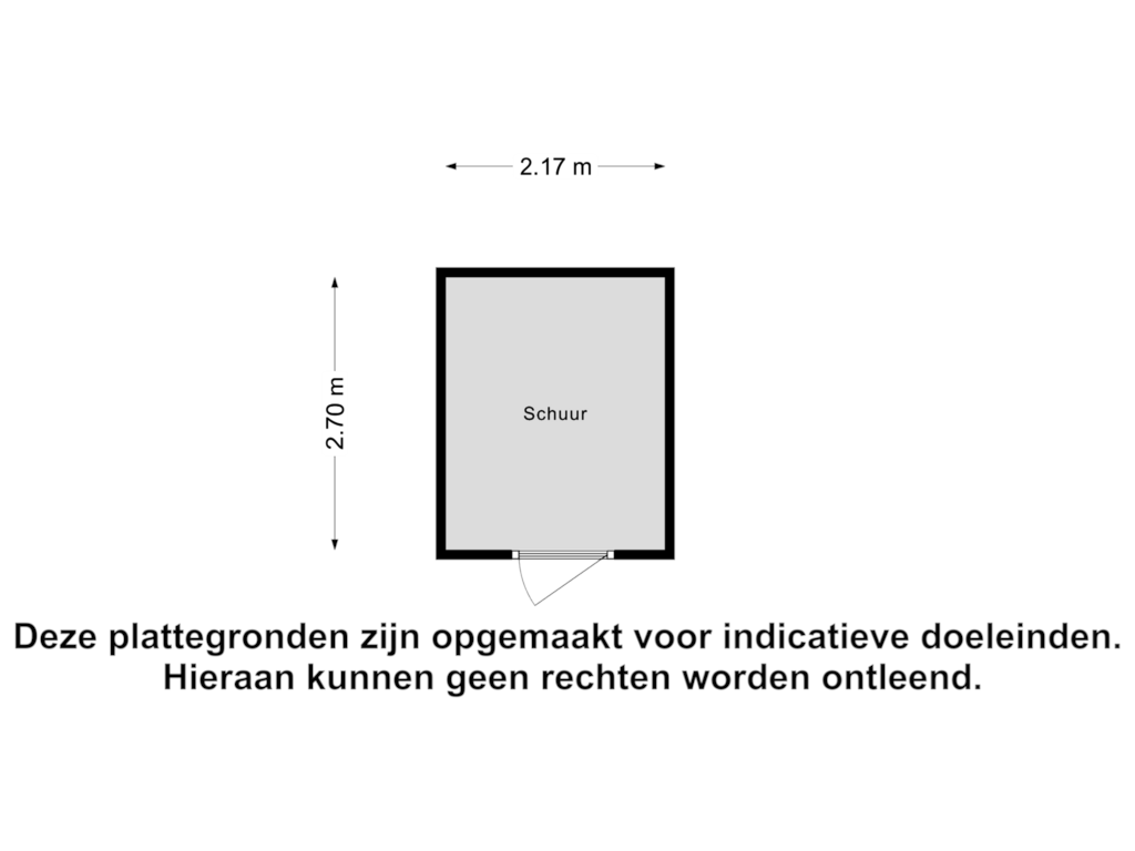 Bekijk plattegrond van Schuur van De Willem Ruysstraat 1