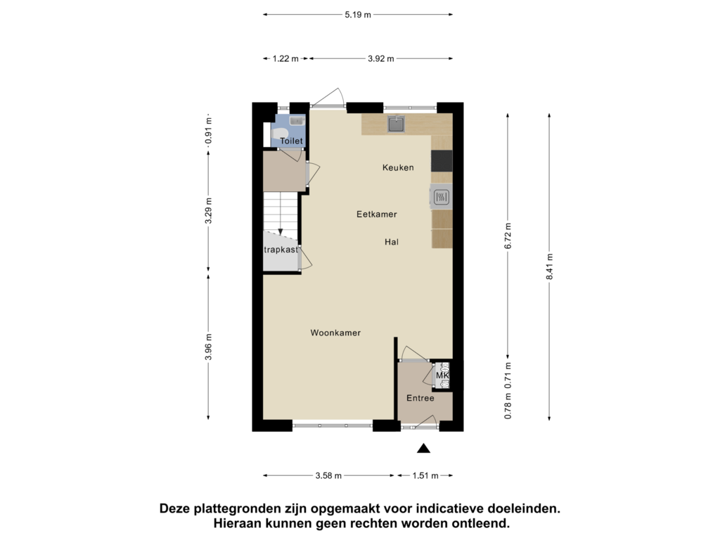 View floorplan of Begane Grond of Ringdijk 415