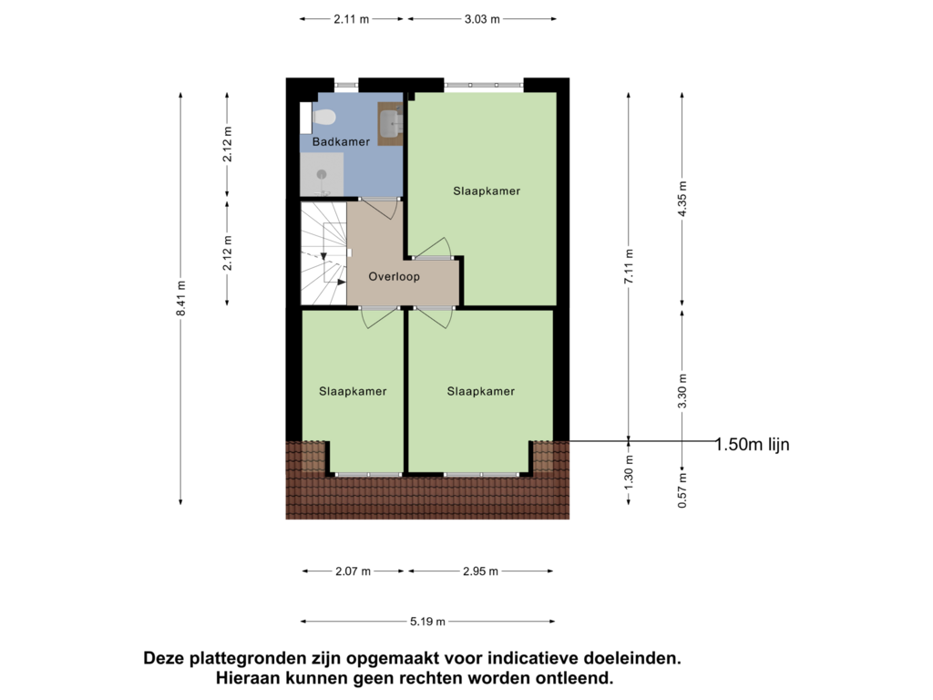 View floorplan of Eerste Verdieping of Ringdijk 415