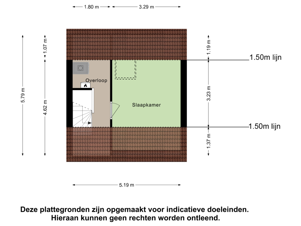 View floorplan of Tweede Verdieping of Ringdijk 415