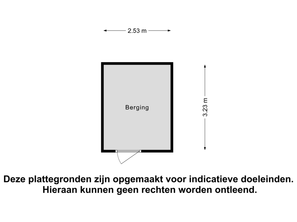 View floorplan of Berging of Ringdijk 415